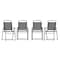 Flash Furniture Black Folding Sling Patio Chairs with Armrests, 4PK 4-GM-SC098-BK-GG - alternate 2